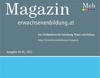 Ausschnitt des Covers Magazin erwachsenenbildung.at
