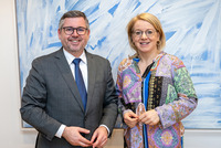 Landesrat Ludwig Schleritzko und BHW-Landesvorsitzende Bettina Rausch 