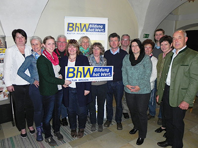 Gruppenbild der TeilnehmerInnen an der Sitzung des BhW-Bezirk Scheibbs