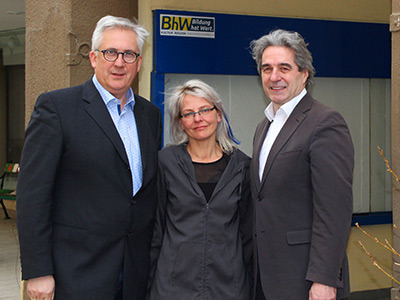 BEN-Projektleiter Alfred Luger, BhW-Mitarbeiterin Elke Indinger und Behindertenanwalt Dr. Erwin Buchinger