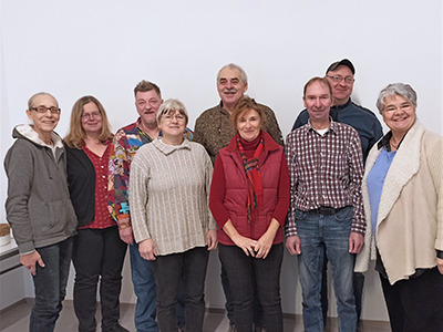 Gruppenbild mit Teilnehmerinnen und Teilnehmer des Basisbildungskurses in Krems.